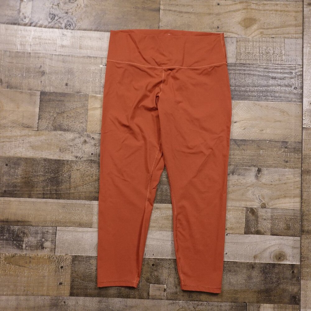 Everlane ReNew Leggings Women’s XXL Rust‎ Orange High Rise 25” Crop